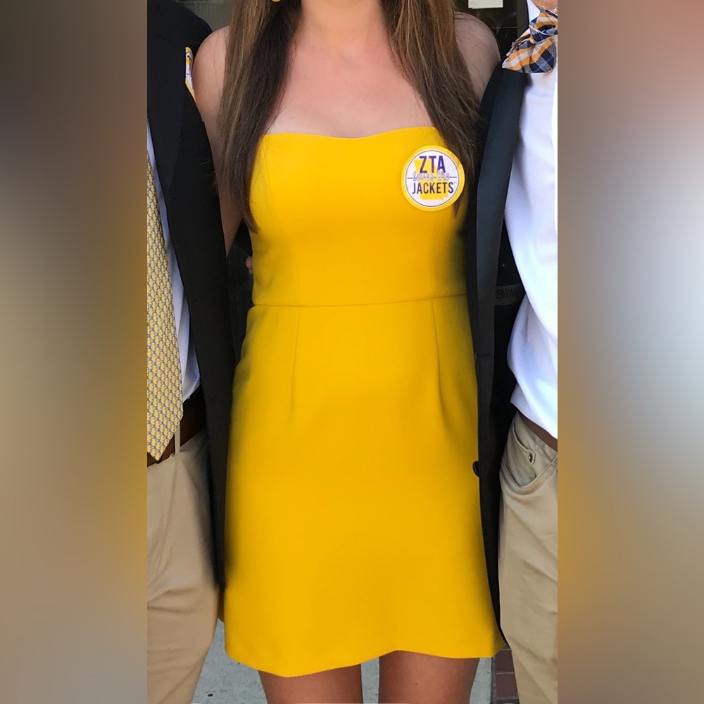 French Connection Yellow Mini Dress